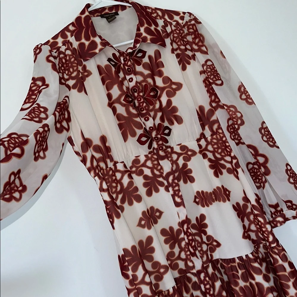 Floral Maxi Dress with Slit - Picture 11 of 11